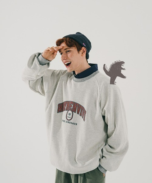 WV PROJECT（ダブリューブイプロジェクト）の「WV PROJECT(ダブリューブイプロジェクト) / リバーシブルクルーネックスウェット EASY REVERSIBLE SWEATSHIRT（スウェット・メンズ・ブラック/グレー/オートミール・S/M/L）」の10枚目の写真