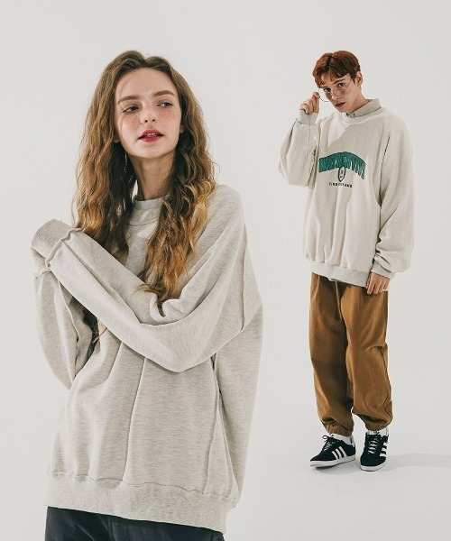 WV PROJECT（ダブリューブイプロジェクト）の「WV PROJECT(ダブリューブイプロジェクト) / リバーシブルクルーネックスウェット EASY REVERSIBLE SWEATSHIRT（スウェット・メンズ・ブラック/グレー/オートミール・S/M/L）」の19枚目の写真
