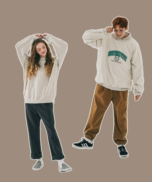 WV PROJECT（ダブリューブイプロジェクト）の「WV PROJECT(ダブリューブイプロジェクト) / リバーシブルクルーネックスウェット EASY REVERSIBLE SWEATSHIRT（スウェット・メンズ・ブラック/グレー/オートミール・S/M/L）」の16枚目の写真