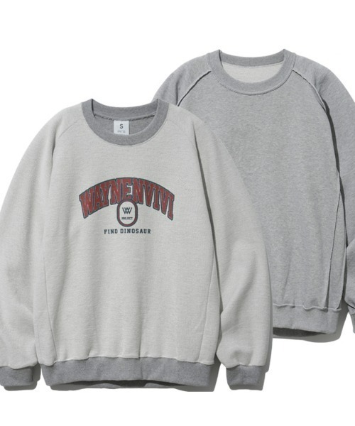 WV PROJECT（ダブリューブイプロジェクト）の「WV PROJECT(ダブリューブイプロジェクト) / リバーシブルクルーネックスウェット EASY REVERSIBLE SWEATSHIRT（スウェット・メンズ・ブラック/グレー/オートミール・S/M/L）」の17枚目の写真