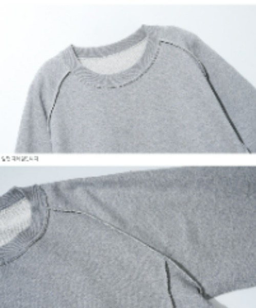 WV PROJECT（ダブリューブイプロジェクト）の「WV PROJECT(ダブリューブイプロジェクト) / リバーシブルクルーネックスウェット EASY REVERSIBLE SWEATSHIRT（スウェット・メンズ・ブラック/グレー/オートミール・S/M/L）」の11枚目の写真