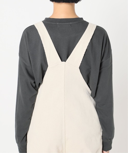 Simplicite（サンプリシテ）の「16ウェルコールサロペット◆（サロペット/オーバーオール・レディース・ブラック/アイボリー・FREE）」の4枚目の写真