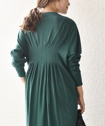 SHIPS（シップス）の「【WEB限定】〈手洗い可能〉ヘビーウェイトバックタックワンピース◇（ワンピース・レディース）」