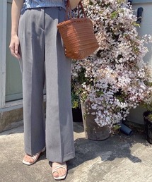 mood for a day | two tuck pending slacks pants / ツータックバンドスラックスパンツ(スラックス)
