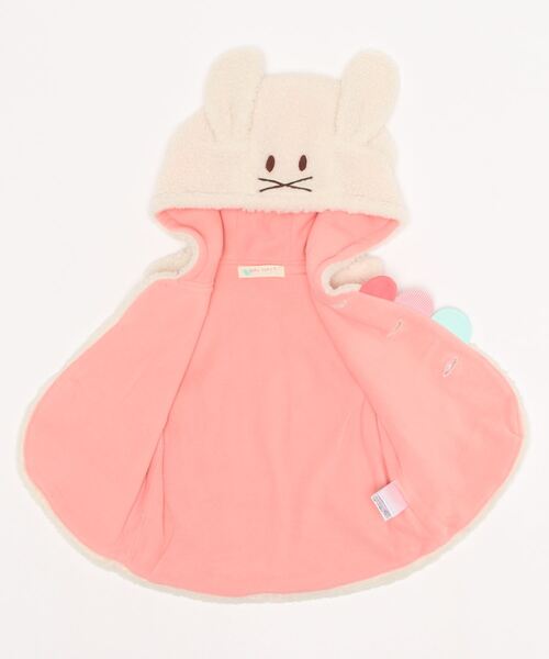 baby cheer（ベイビーチアー）の「アニマルボアベスト（ベスト・キッズ・モカ/キナリ・80-90cm/100-110cm）」の3枚目の写真