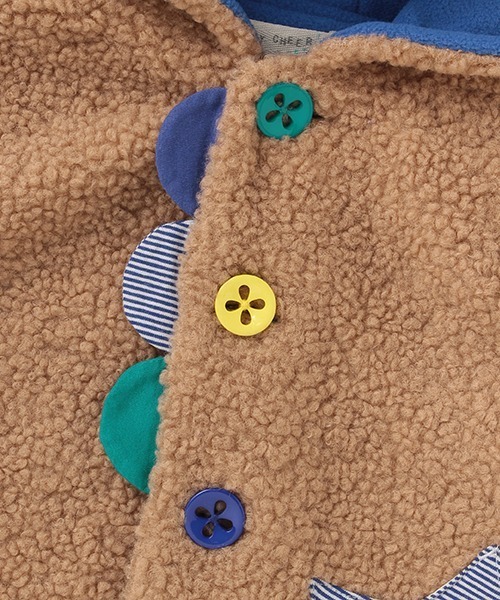 baby cheer（ベイビーチアー）の「アニマルボアベスト（ベスト・キッズ・モカ/キナリ・80-90cm/100-110cm）」の11枚目の写真