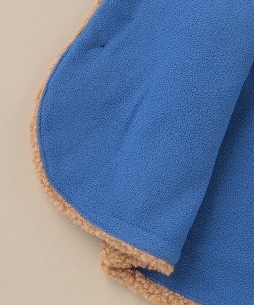 baby cheer（ベイビーチアー）の「アニマルボアベスト（ベスト・キッズ・モカ/キナリ・80-90cm/100-110cm）」の13枚目の写真