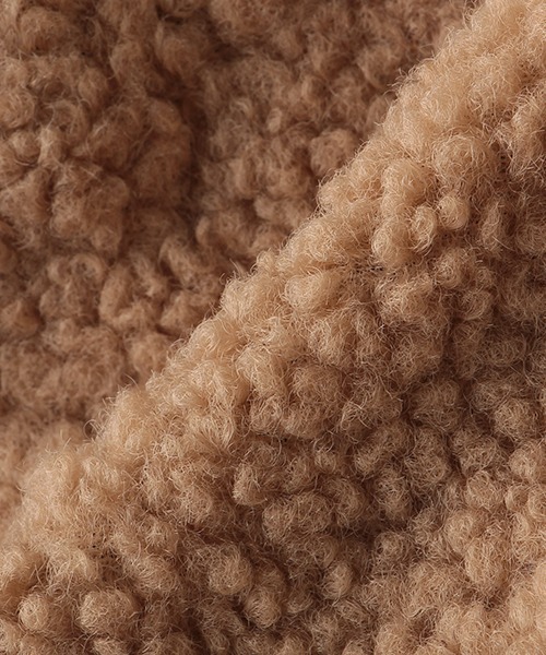 baby cheer（ベイビーチアー）の「アニマルボアベスト（ベスト・キッズ・モカ/キナリ・80-90cm/100-110cm）」の14枚目の写真