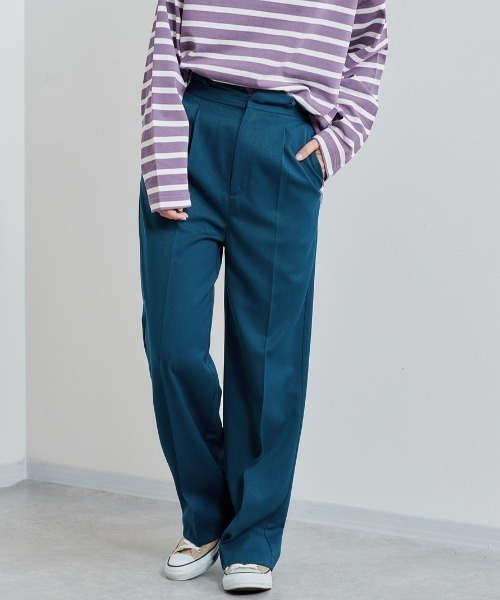 cepo(セポ)の「センタープレストラウザー(その他パンツ・レディース・ピンク/チャコールグレー/ブルー・M/S)」の1枚目の写真