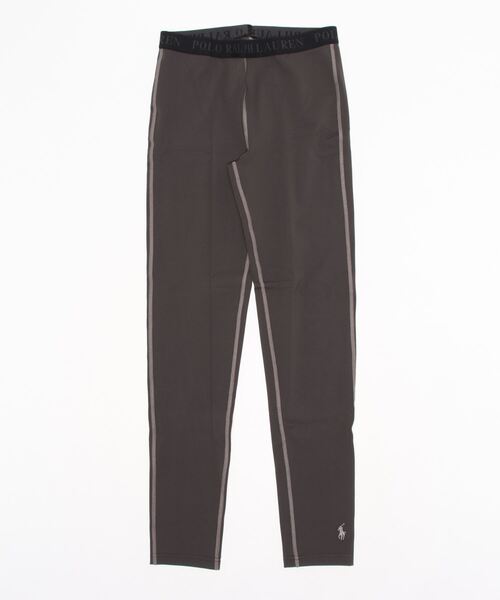 POLO RALPH LAUREN(ポロ ラルフ ローレン)の「POLO RALPH LAUREN レディース ストレッチ フラットシーム ワンポイント 10分丈 レギンスパンツ 03228761(レギンス/スパッツ・レディース・チャコール/ブラック・M/L)」の4枚目の写真