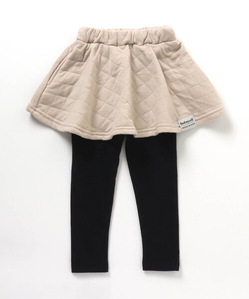 BREEZE(ブリーズ)の「レギンス付きスカート 10分丈(スカート・キッズ・エンジ/ブラック/ベージュ・80/100/110/130/120/90)」の3枚目の写真