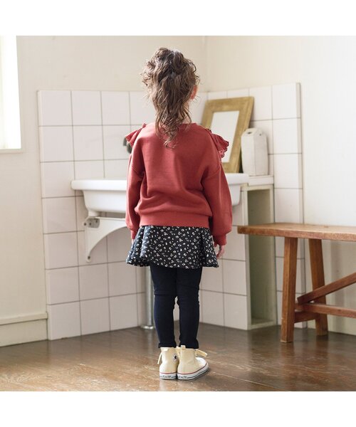 BREEZE(ブリーズ)の「レギンス付きスカート 10分丈(スカート・キッズ・エンジ/ブラック/ベージュ・80/100/110/130/120/90)」の5枚目の写真