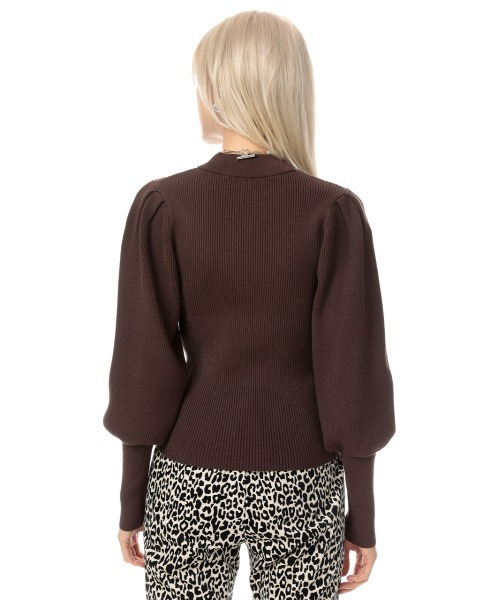 sly パフスリーブニット SLY（スライ）の「H/N PUFF SLEEVE TOPS ハイネック パフスリーブ