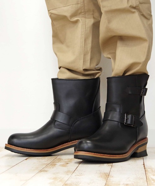 DIAMOND STREET（ダイヤモンドストリート）の「DIAMOND STREET （ダイヤモンドストリｰト） / オイルレザーエンジニアブーツ DS48Z グッドイヤーウェルト製法 本革（ブーツ・メンズ・ブラック/ベージュ系その他2・25.5/26/26.5/27/28/25）」の16枚目の写真