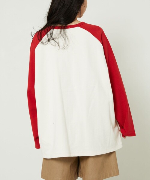 FREAK'S STORE（フリークスストア）の「TOWN CRAFT × FREAK'S STORE/タウンクラフト the FOXベースボールスウェットプルオーバー（スウェット・レディース・レッド/ブラック/グリーン・ﾌﾘ-）」の18枚目の写真