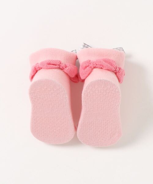 kladskap（クレードスコープ）の「リボンつきフリルカップソックス（ベビーシューズ/ベビーソックス・キッズ・ライトピンク/アイボリー・FREE）」の3枚目の写真