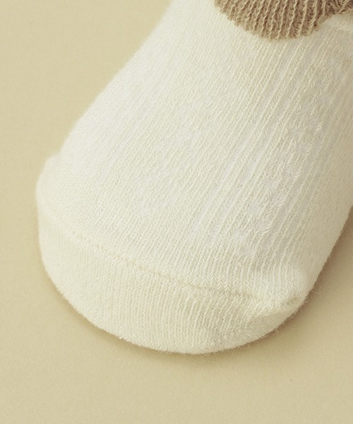 kladskap（クレードスコープ）の「リボンつきフリルカップソックス（ベビーシューズ/ベビーソックス・キッズ・ライトピンク/アイボリー・FREE）」の6枚目の写真