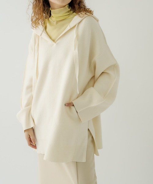 mystic（ミスティック）の「チュールメロウハイネックプルオーバー（Tシャツ/カットソー・レディース・ライトグレー/ブラック/イエロー/アイボリー・FREE）」の9枚目の写真