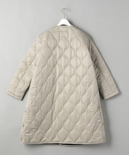 Traditional Weatherwear(トラディショナルウェザーウェア)の「<TRADITIONAL WEATHERWEAR>ARKLEY LONG Aライン キルティング コート◆(その他アウター・レディース・ライトグレー/ブラック・34)」の4枚目の写真
