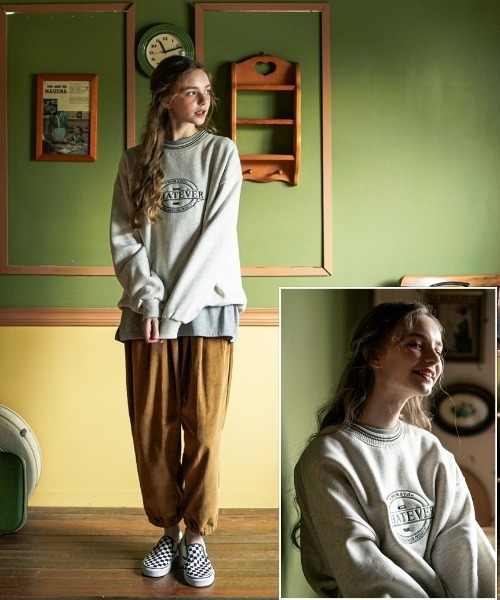 WV PROJECT（ダブリューブイプロジェクト）の「WV Project / Rapla Sweatshirts（スウェット・レディース・ブラック/オートミール/カーキ/ネイビー・M/L/S）」の13枚目の写真