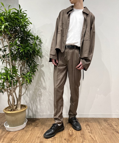 Niell(ニール)の「センタープリーツスラックス〇(スラックス・メンズ・ブラック/ブラウン/その他1・S/M/L)」の15枚目の写真