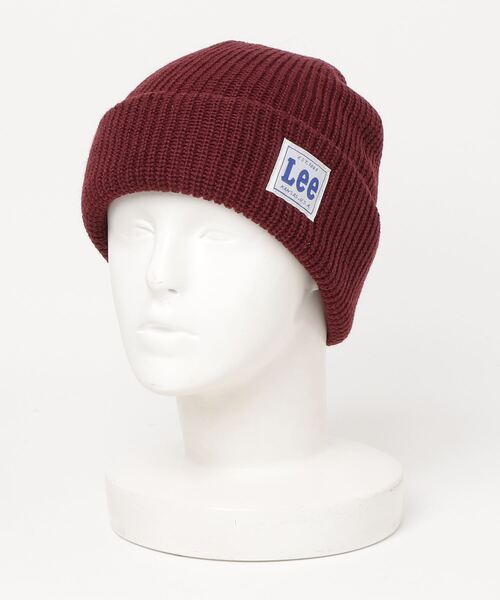 Lee（リー）の「Lee WATCH CAP ACRYLIC リー アクリルワッチ（ニットキャップ/ビーニー・レディース・ホワイト/ブラック/ベージュ/ネイビー/グレー/レッド/ピンク/モスグリーン/オレンジ/イエロー・FREE）」の9枚目の写真