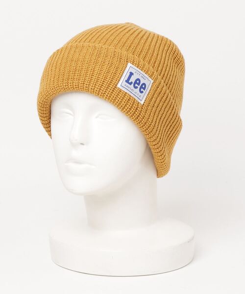 Lee（リー）の「Lee WATCH CAP ACRYLIC リー アクリルワッチ（ニットキャップ/ビーニー・レディース・ホワイト/ブラック/ベージュ/ネイビー/グレー/レッド/ピンク/モスグリーン/オレンジ/イエロー・FREE）」の7枚目の写真