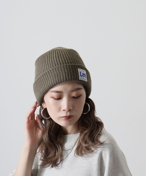 Lee（リー）の「Lee WATCH CAP ACRYLIC リー アクリルワッチ（ニットキャップ/ビーニー・レディース・ホワイト/ブラック/ベージュ/ネイビー/グレー/レッド/ピンク/モスグリーン/オレンジ/イエロー・FREE）」の15枚目の写真