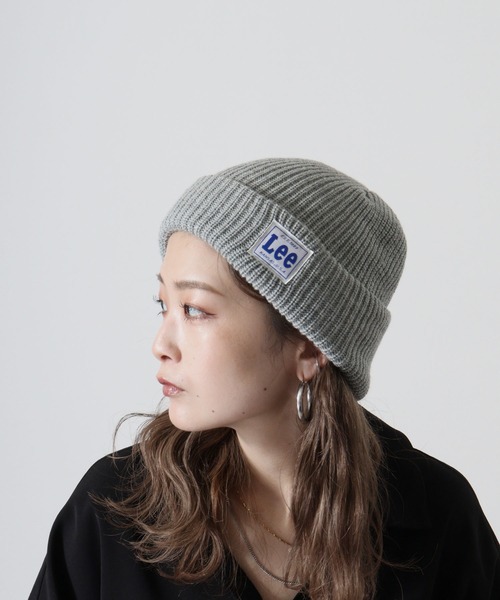 Lee（リー）の「Lee WATCH CAP ACRYLIC リー アクリルワッチ（ニットキャップ/ビーニー・レディース・ホワイト/ブラック/ベージュ/ネイビー/グレー/レッド/ピンク/モスグリーン/オレンジ/イエロー・FREE）」の18枚目の写真