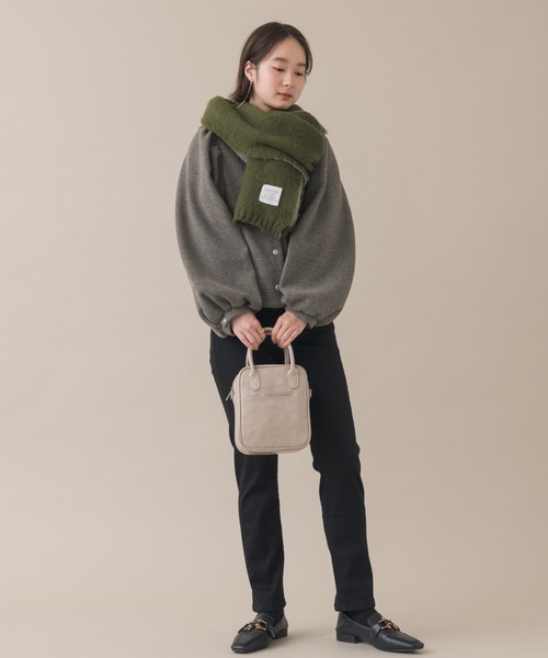 NEUNA（ヌナ）の「マルチウェイリバーシブルボリュームマフラー（マフラー・レディース・ブラック/グリーン・FREE）」の18枚目の写真