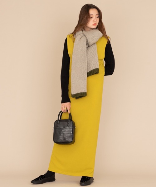 NEUNA（ヌナ）の「マルチウェイリバーシブルボリュームマフラー（マフラー・レディース・ブラック/グリーン・FREE）」の20枚目の写真