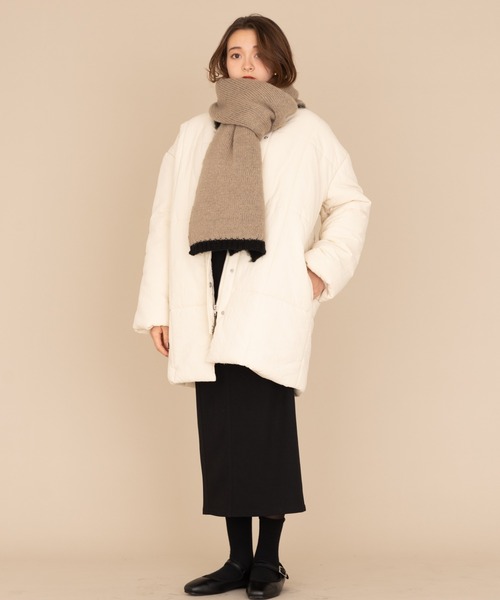 NEUNA（ヌナ）の「マルチウェイリバーシブルボリュームマフラー（マフラー・レディース・ブラック/グリーン・FREE）」の12枚目の写真