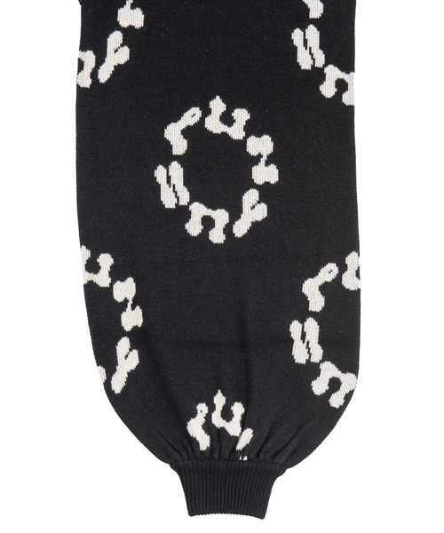 PUNYUS（プニュズ）の「サークルロゴジャガードニット（ニット/セーター・レディース・ブラック/ピンク/オレンジ/グリーン・1/2/4/3）」の11枚目の写真