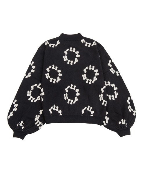 PUNYUS（プニュズ）の「サークルロゴジャガードニット（ニット/セーター・レディース・ブラック/ピンク/オレンジ/グリーン・1/2/4/3）」の21枚目の写真