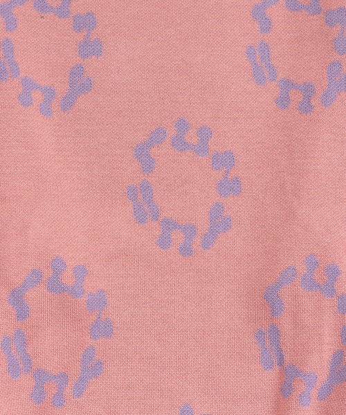 PUNYUS（プニュズ）の「サークルロゴジャガードニット（ニット/セーター・レディース・ブラック/ピンク/オレンジ/グリーン・1/2/4/3）」の19枚目の写真