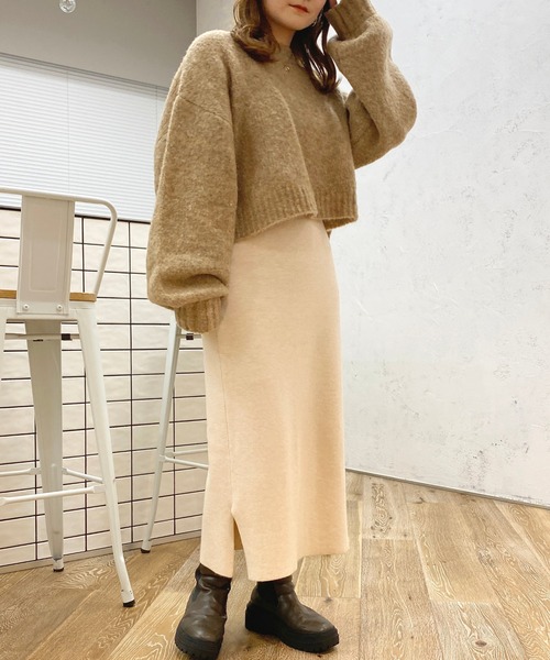 apres jour(アプレジュール)の「ニットスカート【ZOZOTOWN限定アイテム】(スカート・レディース・ブラック/ダークブルー/アイボリー・SMALL/MEDIUM/X-LARGE)」の8枚目の写真