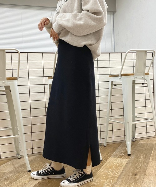 apres jour(アプレジュール)の「ニットスカート【ZOZOTOWN限定アイテム】(スカート・レディース・ブラック/ダークブルー/アイボリー・SMALL/MEDIUM/X-LARGE)」の15枚目の写真