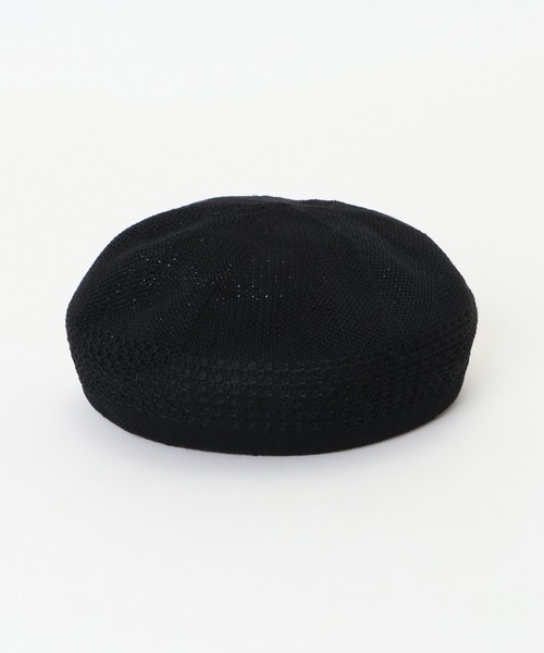 ikka（イッカ）の「透かし編みベレー（ハンチング/ベレー帽・レディース・ホワイト/ブラック/スモークグレー・FREE）」の2枚目の写真