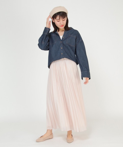 ikka（イッカ）の「透かし編みベレー（ハンチング/ベレー帽・レディース・ホワイト/ブラック/スモークグレー・FREE）」の5枚目の写真