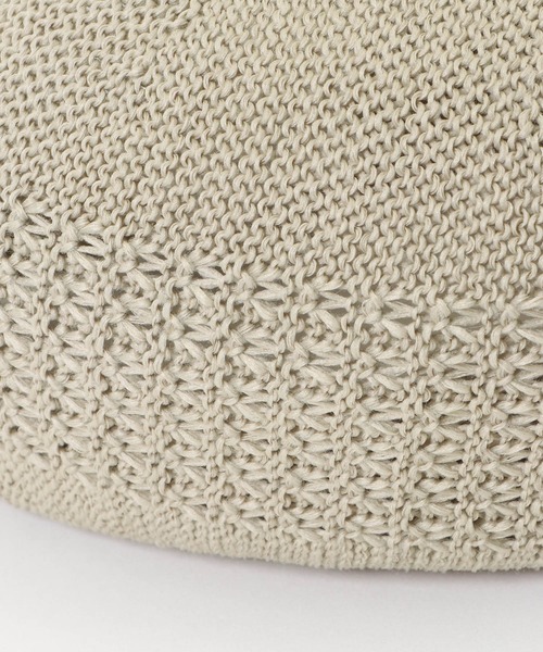 ikka（イッカ）の「透かし編みベレー（ハンチング/ベレー帽・レディース・ホワイト/ブラック/スモークグレー・FREE）」の7枚目の写真