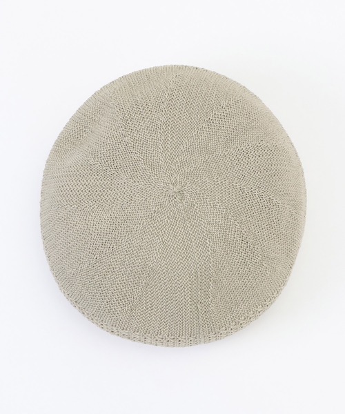 ikka（イッカ）の「透かし編みベレー（ハンチング/ベレー帽・レディース・ホワイト/ブラック/スモークグレー・FREE）」の8枚目の写真