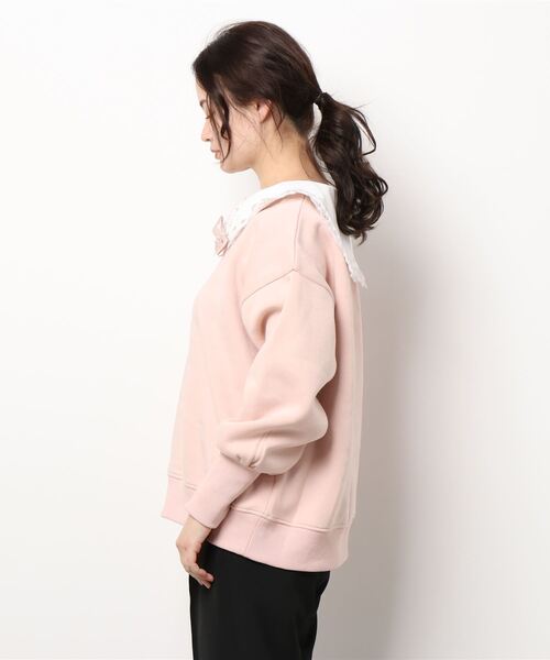 Secret Honey(シークレットハニー)の「フリルセーラー裏起毛トップス(Tシャツ/カットソー・レディース・ピンク/グレー/ブラック/ホワイト・FREE)」の17枚目の写真