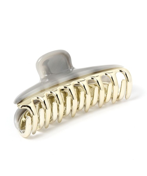 GLOBAL WORK（グローバルワーク）の「カラーヘアクリップ/260138（バレッタ/ヘアクリップ・レディース・ライトグレー/グリーン/ライトベージュ・FREE）」の4枚目の写真