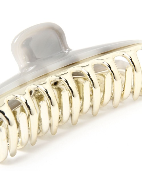 GLOBAL WORK（グローバルワーク）の「カラーヘアクリップ/260138（バレッタ/ヘアクリップ・レディース・ライトグレー/グリーン/ライトベージュ・FREE）」の6枚目の写真