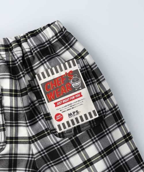 MPS(エムピーエス)の「【MPS】イージーテーパードチェック(その他パンツ・キッズ・ベージュ/ブラック・105/120/130/140/150/160)」の8枚目の写真