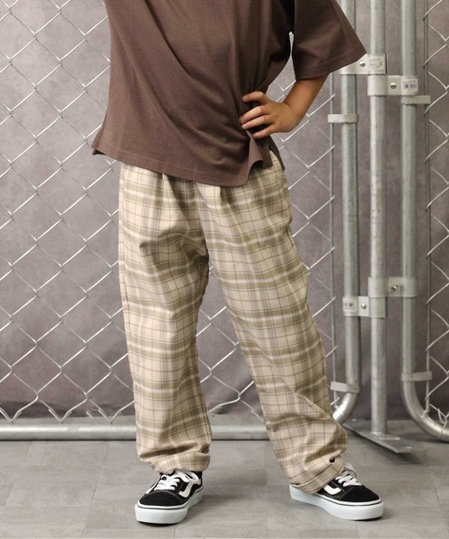 MPS(エムピーエス)の「【MPS】イージーテーパードチェック(その他パンツ・キッズ・ベージュ/ブラック・105/120/130/140/150/160)」の21枚目の写真