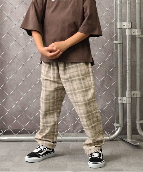 MPS(エムピーエス)の「【MPS】イージーテーパードチェック(その他パンツ・キッズ・ベージュ/ブラック・105/120/130/140/150/160)」の22枚目の写真