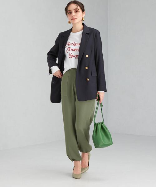 green label relaxing(グリーンレーベルリラクシング)の「【矢野未希子さん着用】 グロッシー ベイカー 2WAY パンツ(カーゴパンツ・レディース・オリーブ/ベージュ/ネイビー・38/36)」の17枚目の写真