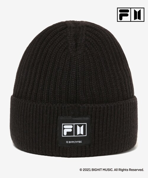 DRESKIP（ドレスキップ）の「◆【FILA×BTS】 Dynamite ビーニー【2点セット】（ニットキャップ/ビーニー・レディース・ブラック/ライトパープル/ブラック系3・00）」の11枚目の写真