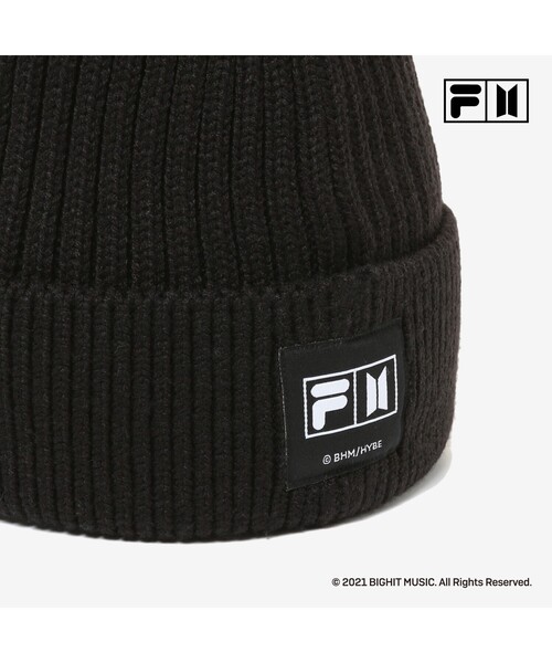 DRESKIP（ドレスキップ）の「◆【FILA×BTS】 Dynamite ビーニー【2点セット】（ニットキャップ/ビーニー・レディース・ブラック/ライトパープル/ブラック系3・00）」の14枚目の写真